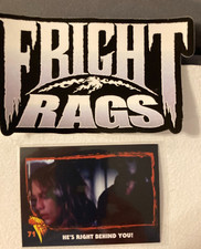 FRIGHT RAGS HALLOWEEN TRADING CARD #71 MICHAEL MYERS "HE'S RIGHT BEHIND YOU!"