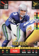 1995 Donruss Red Zone RICK MIRER SEAHAWKS