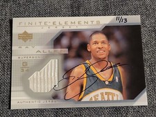 Ray Allen Auto Jersey 11/13 2004-05 Ultimate Collection BUYBACK Sonics Finite