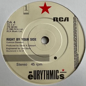 Eurythmics - Right By Your Side - 7” Vinyl Single - Picture 1 of 3