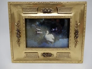 Art Nouveau Ornate Gold Frame with Roses for 3 1/2 X 5 Photo - Imagen 1 de 11
