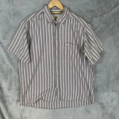 Camel Active Short Sleeve Shirt Mens XXL Multicolour Linen Blend - Image 1 of 4