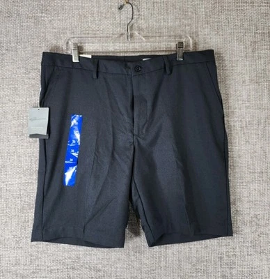 GREG NORMAN Performance Fabric Golf Chino Shorts Mens 36 Black Active NWT - Image 1 of 4