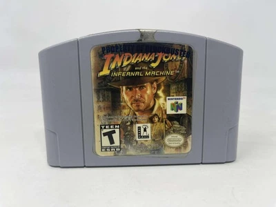 Indiana Jones and the Infernal Machine Nintendo 64 N64 Cartridge Only PINS CLEAN - Image 1 of 2