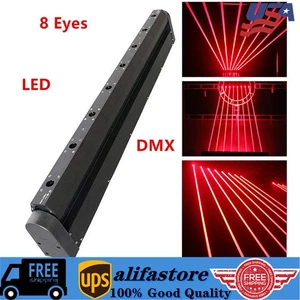 DJ laser Light 8 Eyes RedBeam Bar Moving Head Stage Lazer Lighting Disco Club - Picture 1 of 11