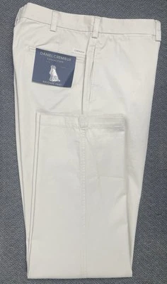 PANTALÓN BAYONNE Colección Daniel Cremieux 34x32 Stone Y65PX003 "ajuste 34x32" NUEVO CON ETIQUETAS Foto 1 de 4