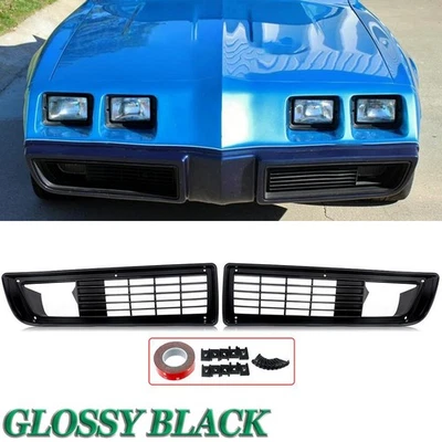 2X For 1979 1980 1981 Pontiac Firebird Trans Am Front Bumper Grill Grille Cover — 第 1/4 张图片
