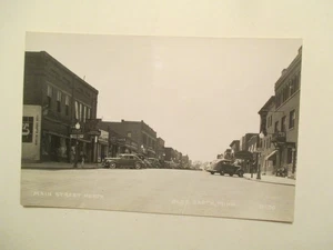 RPPC Blue Earth Minnesota Postcard Main Street North Automobiles MN Real Photo - Picture 1 of 2
