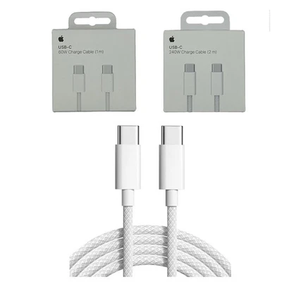 Original Apple 60W 240W Ladekabel Gewebt USB-C Kabel für iPhone 17 16 15 Air Pro - Bild 1 von 4