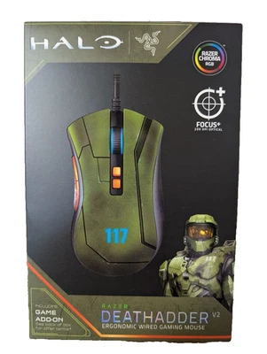 Razer DeathAdder V2 HALO Infinite Edition Gaming Mouse 20000 DPI Chroma New - Image 1 of 4