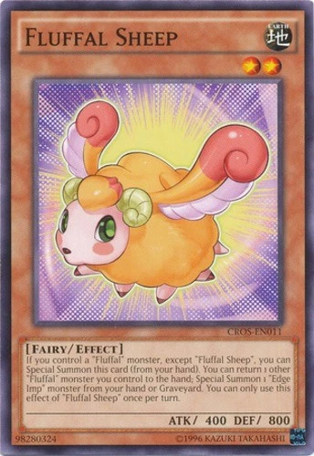 Fluffal Sheep - CROS-EN011 - Common - Unlimited Edition - Heavily Played - Image 1 of 1