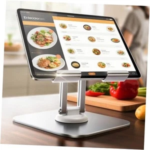  for iPad Stand for Desk【360° Adjustable】 Tablet Stand Holder All Metal Silver - Picture 1 of 7