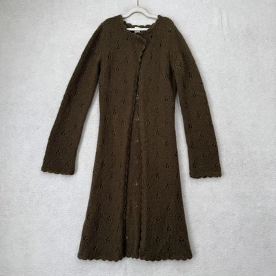 Vestido Suéter Essentiel Niñas Mujer 16 Marrón Niño Mezcla Mohair Tejido Ribete Vieira Foto 1 de 4