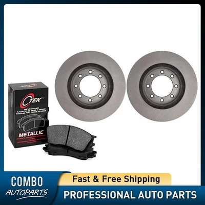 Juego de pastillas de freno de disco delanteras rotor de freno de disco para Ford F-450 Super Duty 1999-2004 Foto 1 de 4