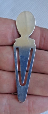 SEGNALIBRO VINTAGE ARGENTO MASSICCIO - Immagine 1 di 4