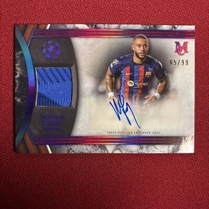 2022-23 Topps Museum UEFA Memphis Depay RARE Relic AUTO SSP /99 ⭐️ MINT - Picture 1 of 2
