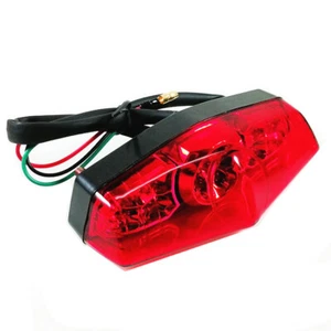 Universal LED Rear Lights Motorcycle Tail Brake Light Running Lamp Old School - Picture 1 of 5