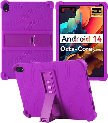 For Urao C107 Tablet  Kids Friendly Soft Silicone Stand Cover / Screen Protector - Image 1 of 3