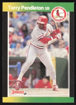 1989 Donruss Baseball's Best Terry Pendleton #156 St. Louis Cardinals - Image 1 of 2