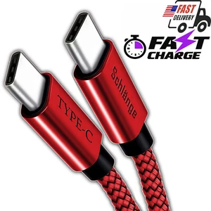 USB Cable (Type C to Type C) Fast Charger For Samsung Galaxy S20,S10,S9 Note 10 - Picture 1 of 13