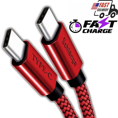 USB Cable (Type C to Type C) Fast Charger For Samsung Galaxy S20,S10,S9 Note 10 - Image 1 of 4