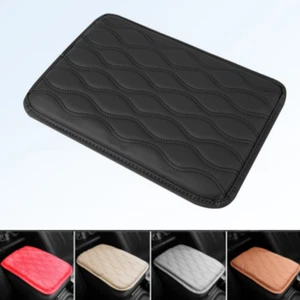 Car Accessories Armrest Cushion Cover Leather Center Console Box Pad Protector - Picture 1 of 20