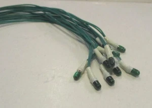 2K166 10 x12volts 80ma Green Grain of Wheat Light Bulbs with 150mm Wires 1stPost - Picture 1 of 17