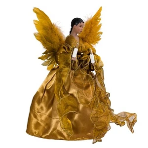 Kurt Adler UL 10-Light African American Angel Christmas Treetop Figurine, 13-... - Picture 1 of 9