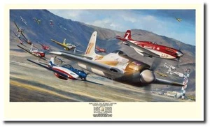 Reno Gold - The First Half Century (Reg. Ed) por John Shaw - Reno Air Race Art - Imagen 1 de 2