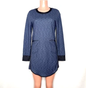 BCBGeneration Navy Mini T-Shirt Dress NWT Size Small Pockets Long Sleeves Tunic - Picture 1 of 7