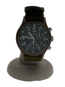 TIMEX MK1 TW2R67800 Quartz Men's Watch Black Dial Analog Khaki Band From Japan - Picture 1 of 5