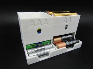 AA AAA Battery Batteries Dispenser Holder Organizer 3D Printed Choice of Color - Picture 1 of 7
