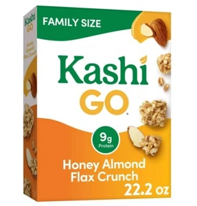 Kashi GO Honey Almond Flax Crunch Breakfast Cereal, Family Size, 22.2 oz Box - Picture 1 of 4