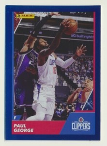 2021-22 Panini Sticker & Card Collection Blue Foil /299 Paul George #47