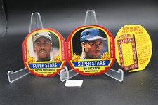Tea 1990 Super Stars  Bo Jackson #5 & Kevin Mitchell #6 Attached
