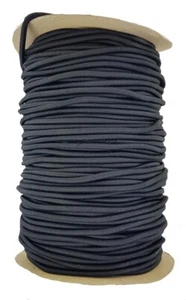 Elastic Cord 5 mm round sold in lengths of 2,3,4,5, Metres Black - Picture 1 of 1