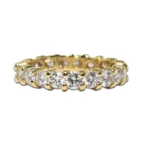 14K Yellow Gold Diamond Eternity Ring 2.00ct - Picture 1 of 4