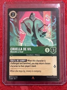 Disney Lorcana - Cruella de Vil - Miserable as Usual -72/204 RARE - Picture 1 of 6