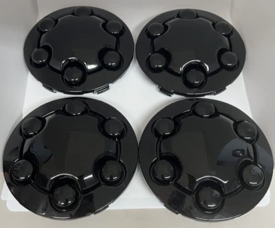 Nuevo juego de 4 tapacubos de rueda central Dodge Dakota 1991 1992 1993 negro Foto 1 de 4