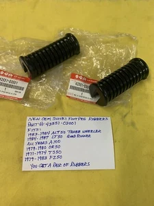 NUEVO FABRICANTE DE EQUIPOS ORIGINALES SUZUKI reposapiés goma (43551-03001) LT50/ALT50/TS50/OR50/A100/FZ50 - Imagen 1 de 5
