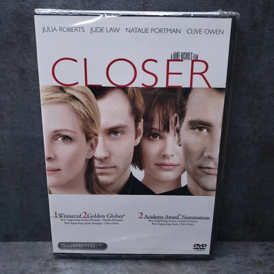 Closer (DVD, 2005) Roberts Law Portman Owen NEW, SEALED - Image 1 of 4