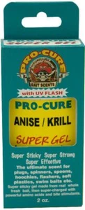 Pro-Cure Super Sticky Gel 2 oz Anise Krill Fishing Scent Attractant w/UV Flash - Picture 1 of 1