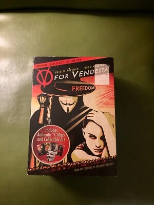 V For Vendetta 2 Disc DVD Collectors Edition, Sealed Includes Mask And Art - Image 1 of 4