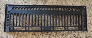 2 VINTAGE Cast Iron Grate Architectural Salvage 15 7/8" Baseboard fixtures 1898 - Picture 1 of 10