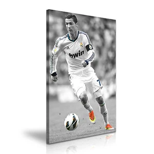 Estampado en pared de lona de deportes de fútbol americano CRISTIANO RONALDO ~ talla más - Imagen 1 de 7
