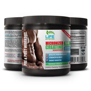 workout creatine MICRONIZED CREATINE 300G creatine water weight 1 Can - Picture 1 of 15