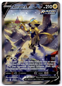 Pokémon TCG Zeraora V Chilling Reign 166/198 Holo Alt Art NM - Picture 1 of 2