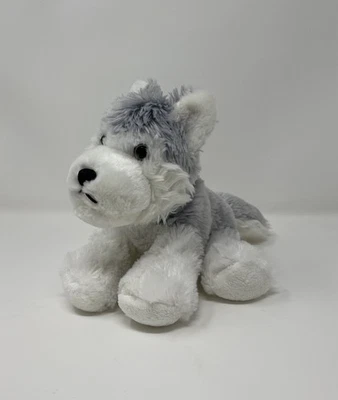 Webkinz Gray Husky Puppy Dog Plush 8" NO CODE Ganz Ears Together - Image 1 of 4