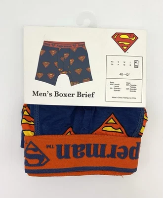NEW Men’s Size XL (40-42”) Superman Boxer Briefs; Bioworld - Image 1 of 2