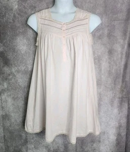 Vintage Erika Taylor Nightgown Dress Dainty Pink Cottagecore Large Coquette - Picture 1 of 11
